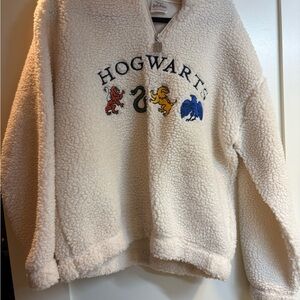 Hogwarts Cream Sherpa Sweater